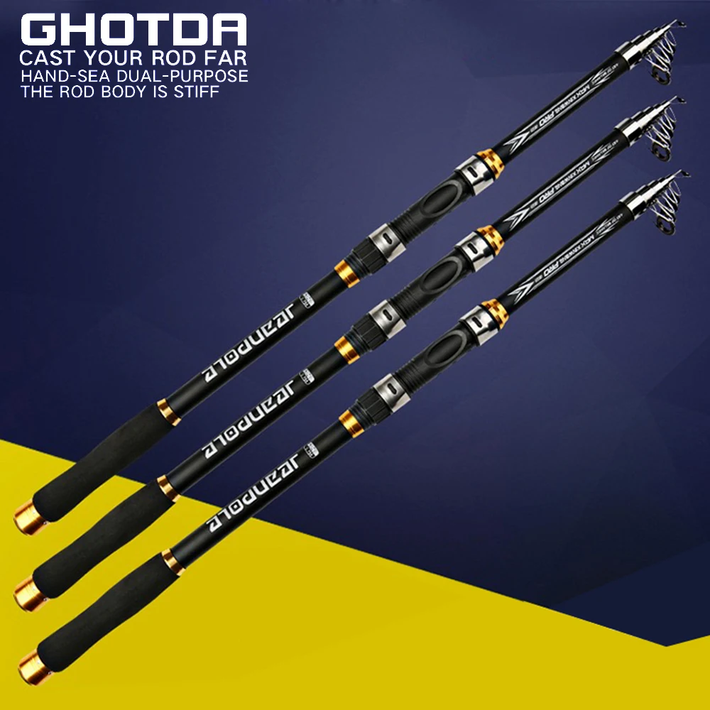 3.6M 3.0M 2.7M 2.4M 2.1M Carbon Fiber Spinning Fishing Rod Telescopic Fishing Pole FRP Comfortable Foam Handle Feeder Rod
3.6M 3.0M 2.7M 2.4M 2.1M Carbon Fiber Spinning Fishing Rod Telescopic Fishing Pole FRP Comfortable Foam Handle Feeder Rod