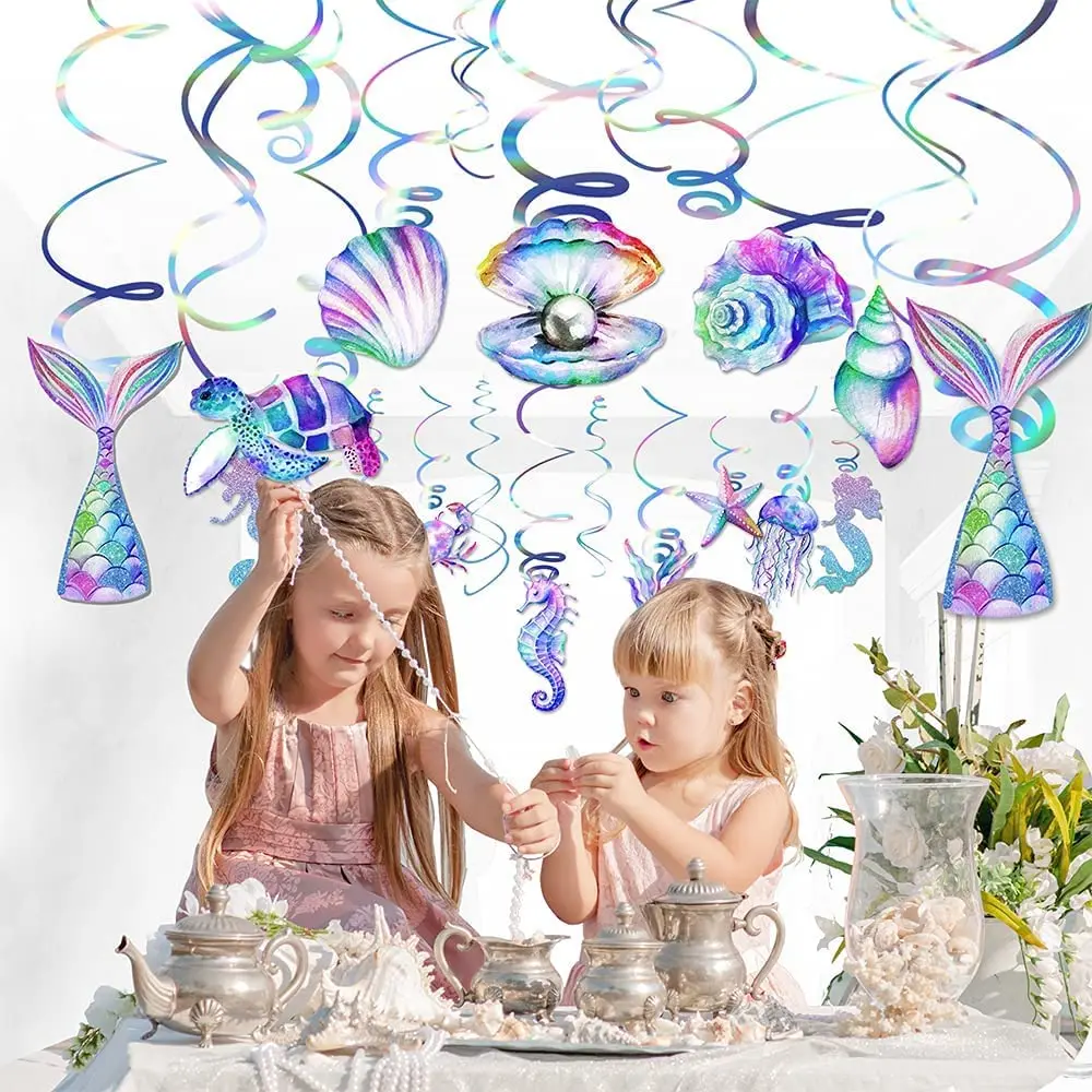 Mermaid Theme Spiral Garlands Pendant Decoration Shell Seahorse Girl Mermaid 1st Birthday Party Decor Under The Sea Party Favor
Mermaid Theme Spiral Garlands Pendant Decoration Shell Seahorse Girl Mermaid 1st Birthday Party Decor Under The Sea Party Favor