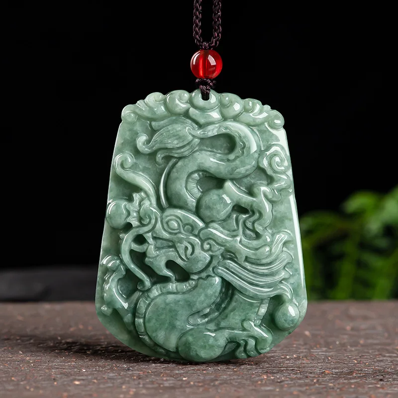 Mai Chuang/jade Dragon Brand Zodiac Dragon Emerald Necklace Pendant Fashion Personality Jewelry Accessories Men Women CoupleGift
Mai Chuang/jade Dragon Brand Zodiac Dragon Emerald Necklace Pendant Fashion Personality Jewelry Accessories Men Women CoupleGift