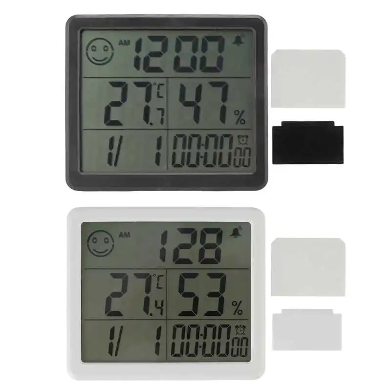 Digital Thermometer Hygrometer Alarm Clock Sensitive Induction High Accuracy Electronic Hygrometer with 5in LCD Screen Thermomet
Digital Thermometer Hygrometer Alarm Clock Sensitive Induction High Accuracy Electronic Hygrometer with 5in LCD Screen Thermomet