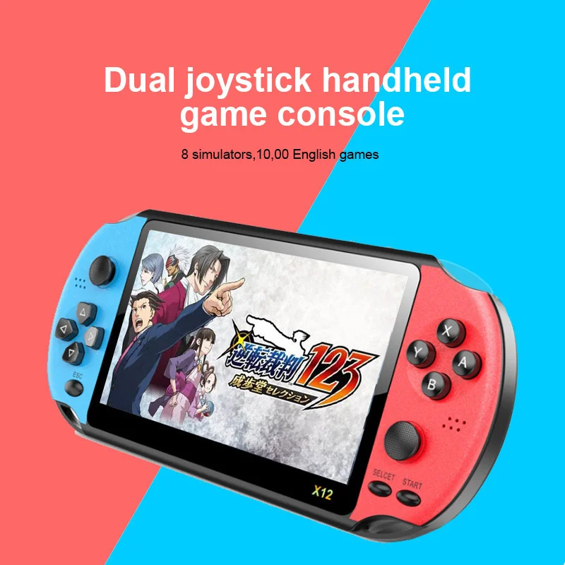 X12 5.1 Inch Handheld Video Game Console 8GB Built-in 2000 Games For Game Player Machine Support TF Card Kids Christmas Gift Top
X12 5.1 Inch Handheld Video Game Console 8GB Built-in 2000 Games For Game Player Machine Support TF Card Kids Christmas Gift Top