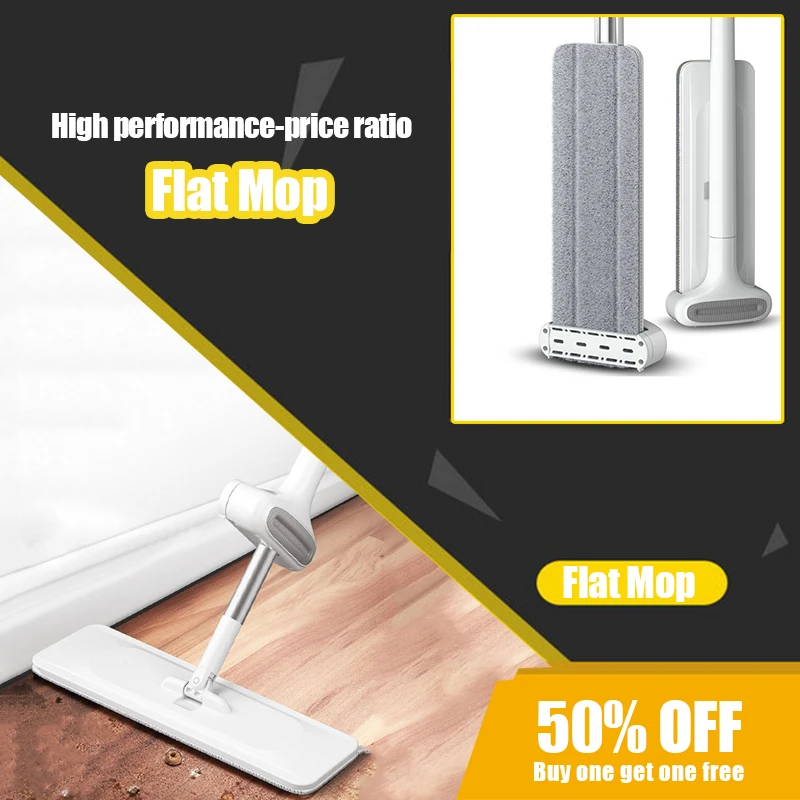 Flat Mops Head 360 Rotatable Squeeze Floor Mops With Replaced Cloth Hand Free Lazy Mop For Cleaning Floor Washing Household Tool
Flat Mops Head 360 Rotatable Squeeze Floor Mops With Replaced Cloth Hand Free Lazy Mop For Cleaning Floor Washing Household Tool