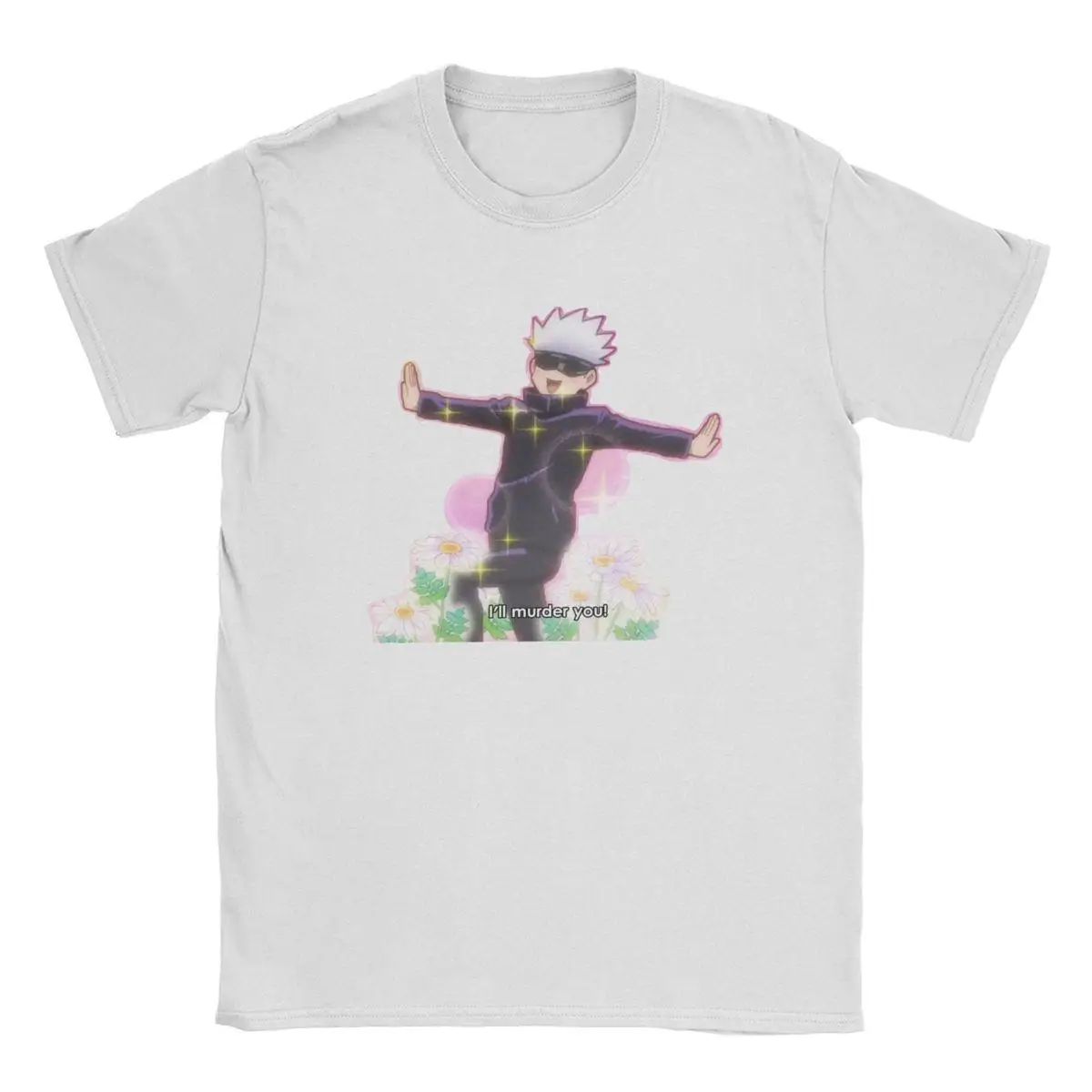 Satoru Gojo Will Kill You Jujutsu Kaisen Men's T Shirts Anime Manga Tees Short Sleeve O Neck T-Shirts Pure Cotton Party Clothes
Satoru Gojo Will Kill You Jujutsu Kaisen Men's T Shirts Anime Manga Tees Short Sleeve O Neck T-Shirts Pure Cotton Party Clothes