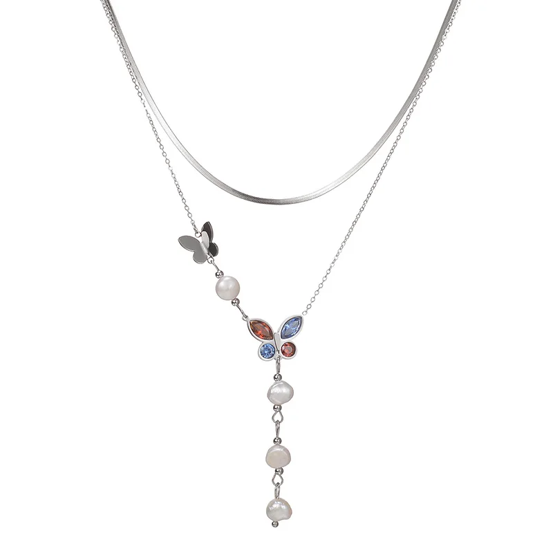 Silver Color Women Necklace Stainless Steel Chain with Butterfly Pendant 2023 New Cute Neck Accessories Jewellery
Silver Color Women Necklace Stainless Steel Chain with Butterfly Pendant 2023 New Cute Neck Accessories Jewellery