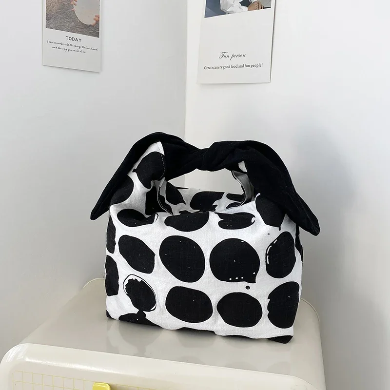 Rabbit Ears Fold Bow Handbags Kawaii Lunch Bag Women Japanese Cute Office Worker Convenient Lunch Box Tote Food Bags
Rabbit Ears Fold Bow Handbags Kawaii Lunch Bag Women Japanese Cute Office Worker Convenient Lunch Box Tote Food Bags