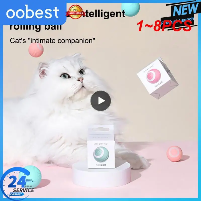 1~8PCS Smart Electric Cat Ball Toys Automatic Rolling Cat Toys for Cats Training Self-moving Kitten Toys for Indoor Interactive
1~8PCS Smart Electric Cat Ball Toys Automatic Rolling Cat Toys for Cats Training Self-moving Kitten Toys for Indoor Interactive
