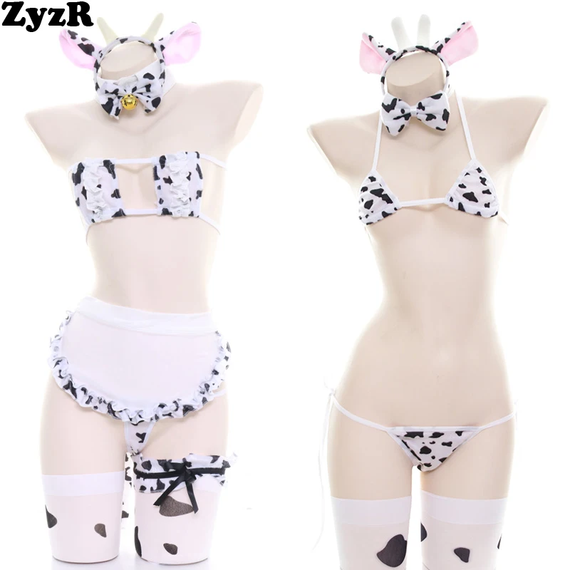 ZyzR Baby Dolls Cow Bikini Chemises Sexy Lingerie With Tail Women Maid Uniform Temptation Pajamas Erotic Underwear Costumes
ZyzR Baby Dolls Cow Bikini Chemises Sexy Lingerie With Tail Women Maid Uniform Temptation Pajamas Erotic Underwear Costumes