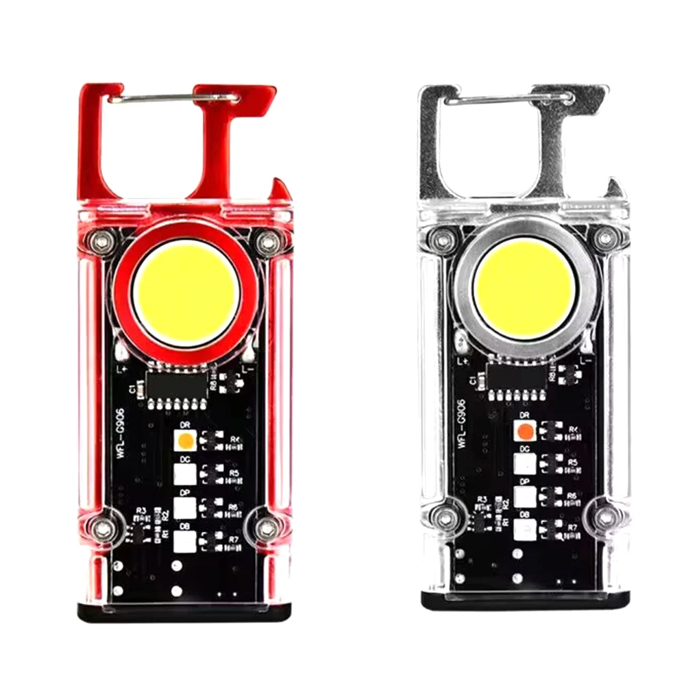 Multi-function COB Keychain Light Mini Torch Lantern Mini Keychain Light Type-C Fast Charging Pocket Flashlight For Fishing Part
Multi-function COB Keychain Light Mini Torch Lantern Mini Keychain Light Type-C Fast Charging Pocket Flashlight For Fishing Part