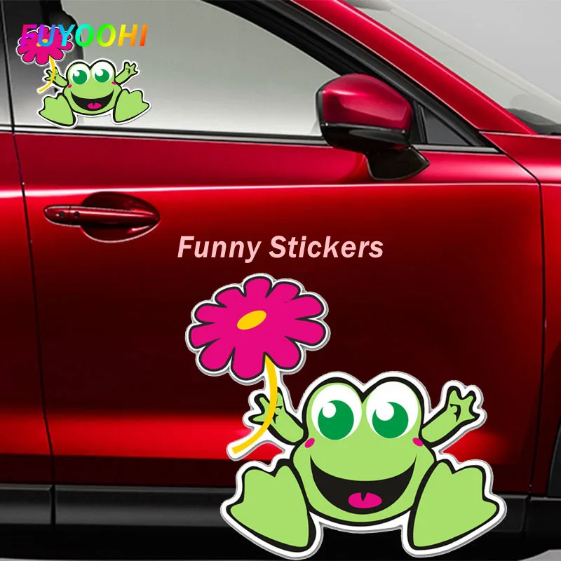 FUYOOHI Exterior/Protection Funny Stickers Interesting Frog with Flower Vinyl Decals Bumper Body Rear Window Decorative Decals
FUYOOHI Exterior/Protection Funny Stickers Interesting Frog with Flower Vinyl Decals Bumper Body Rear Window Decorative Decals