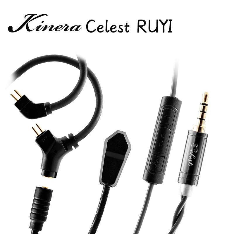 

Kinera Celest RUYI Microphone Earphone Cable With Detachable Boom 0.78 2pin / MMCX Music Gaming Esports Livestreaming Headset