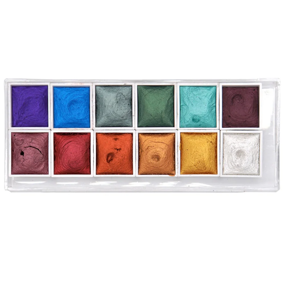 12 Colors Watercolor Paint Set Graffiti Tool Art Supplies High Saturability Kids Gift Non Toxic Glitter School Stationery
12 Colors Watercolor Paint Set Graffiti Tool Art Supplies High Saturability Kids Gift Non Toxic Glitter School Stationery