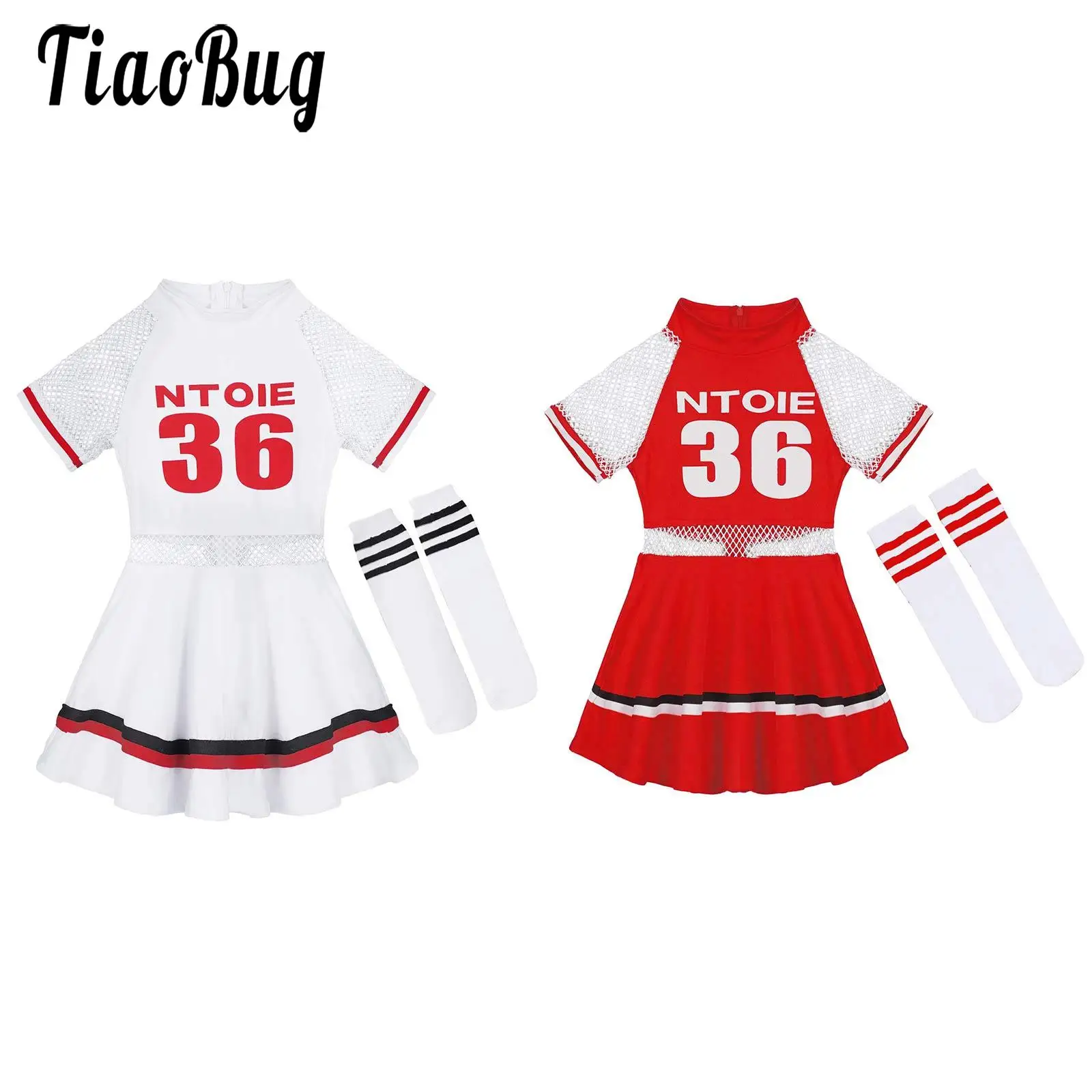 Униформа Cheerleader для девочек, карнавальный костюм, детский короткий топ с коротким рукавом, юбки с высокими чулками, наряды для ролевой вечер...
Униформа Cheerleader для девочек, карнавальный костюм, детский короткий топ с коротким рукавом, юбки с высокими чулками, наряды для ролевой вечер...