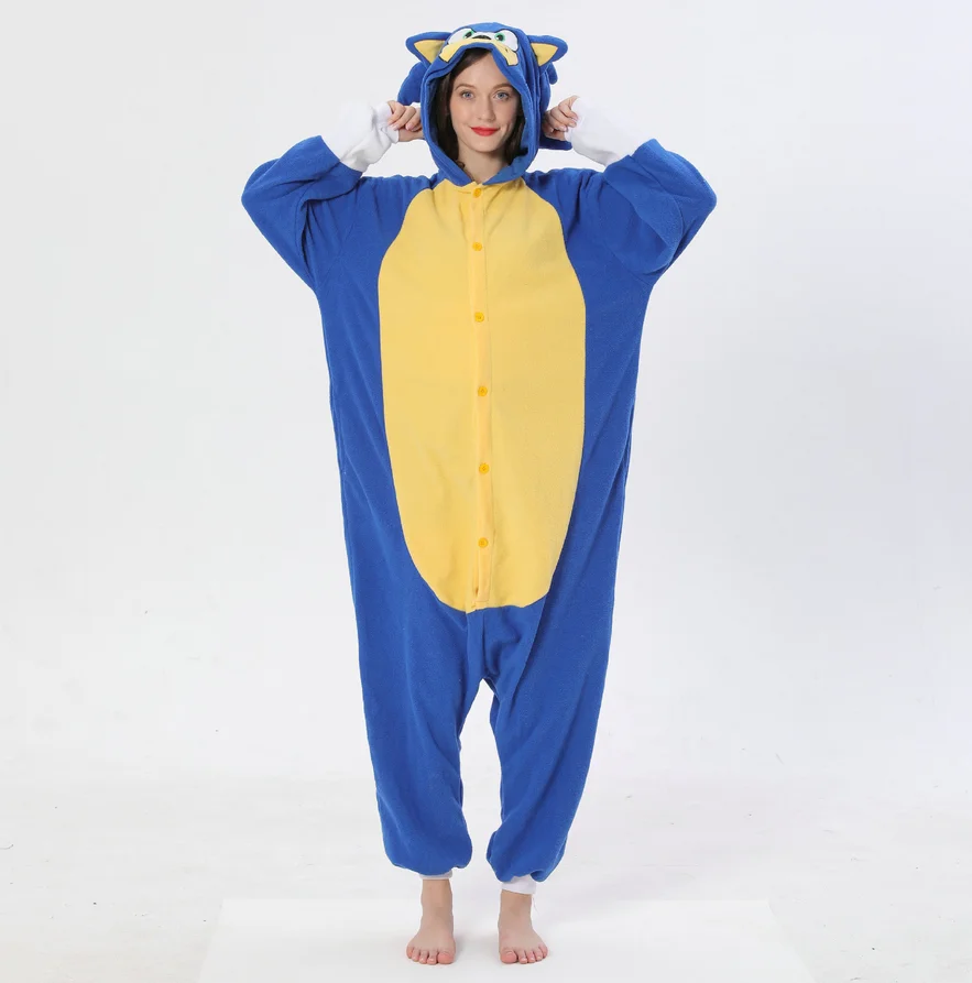 Unisex Costumes Blue Hedgehog Onesies Monster Cosplay Pajamas Adult Pyjamas Animal Sonic Sleepwear Jumpsuit
Unisex Costumes Blue Hedgehog Onesies Monster Cosplay Pajamas Adult Pyjamas Animal Sonic Sleepwear Jumpsuit