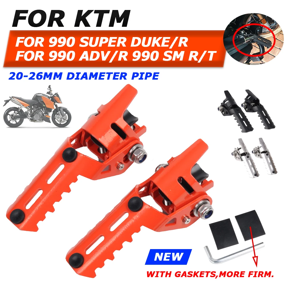 For KTM 990 Super Duke R 990 SUPERMOTO R SM T 990 ADV R Motorcycle Accessories Highway Footrests Footpeg Clamps Foot Rests Pegs
For KTM 990 Super Duke R 990 SUPERMOTO R SM T 990 ADV R Motorcycle Accessories Highway Footrests Footpeg Clamps Foot Rests Pegs