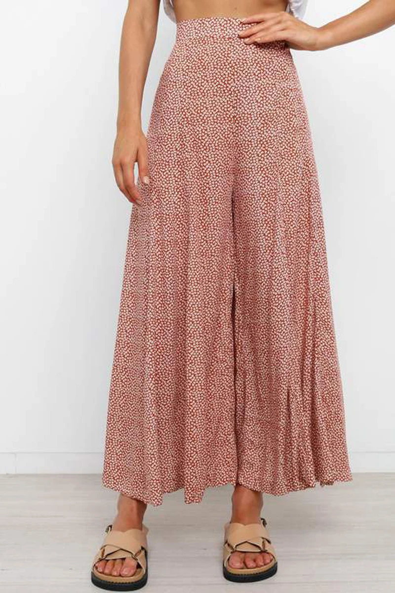 Bohemia Print Pants Women Summer Wide Leg Long Trousers Casual Vintage Elastic High Waist Chiffon Beach Boho Slim Floral Pants
Bohemia Print Pants Women Summer Wide Leg Long Trousers Casual Vintage Elastic High Waist Chiffon Beach Boho Slim Floral Pants