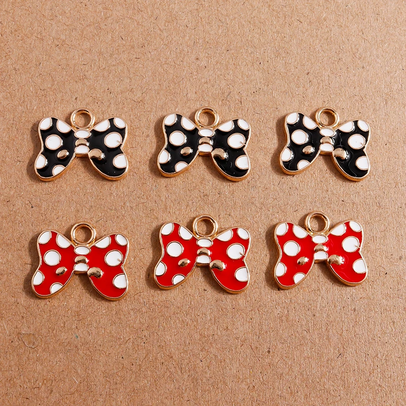 10pcs 18x14mm Cute Alloy Enamel Bowknot Charms Pendants for Making DIY Necklaces Drop Earrings Bracelets Jewelry Findings
10pcs 18x14mm Cute Alloy Enamel Bowknot Charms Pendants for Making DIY Necklaces Drop Earrings Bracelets Jewelry Findings