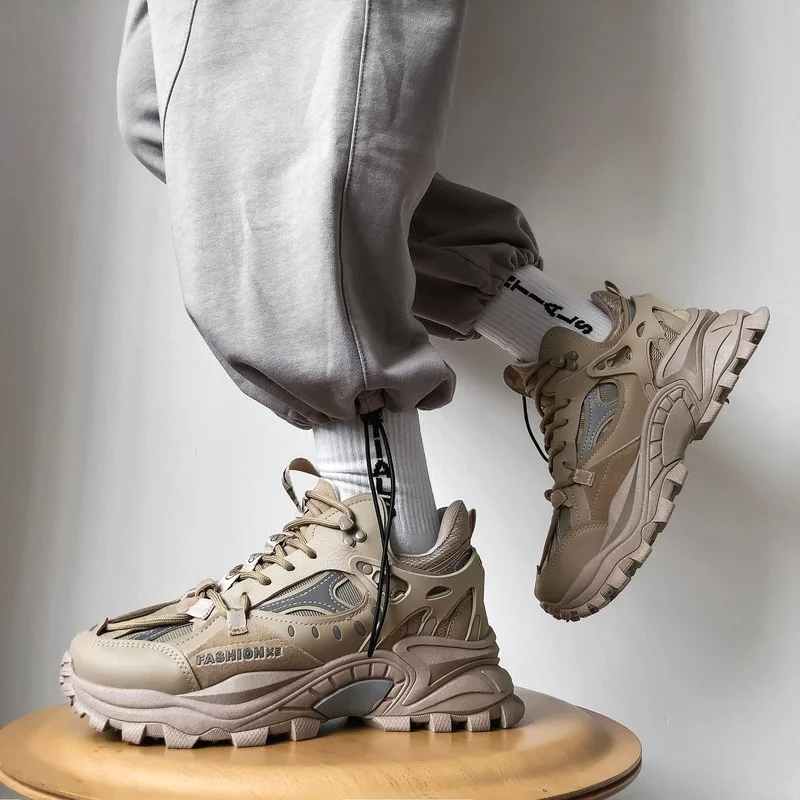 New Men Platform Sneakers Fashion Mesh Breathable Lace Up Chunky Shoes Trainers Trendy Sport Dad Shoes Zapatillas Hombre
New Men Platform Sneakers Fashion Mesh Breathable Lace Up Chunky Shoes Trainers Trendy Sport Dad Shoes Zapatillas Hombre