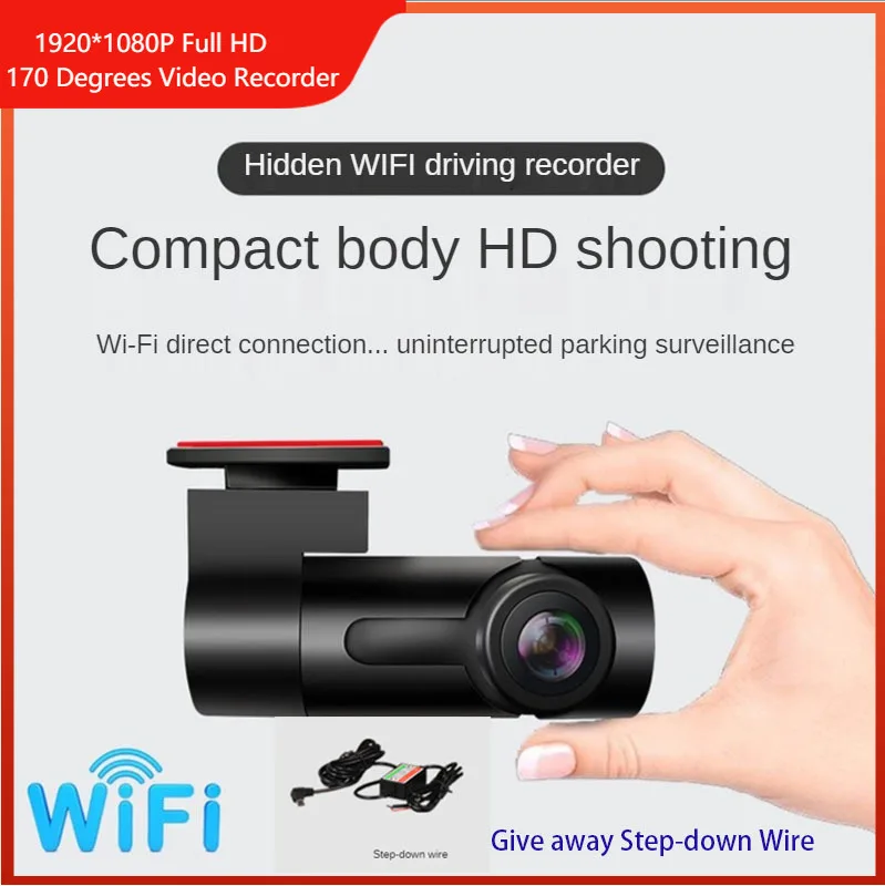 

Smart WiFi Car DVR Mini Dash Cam 1080P 170 Degrees Full HD Night Version Car Hidden Camera With G-sensor 24 Hour Parking Monitor