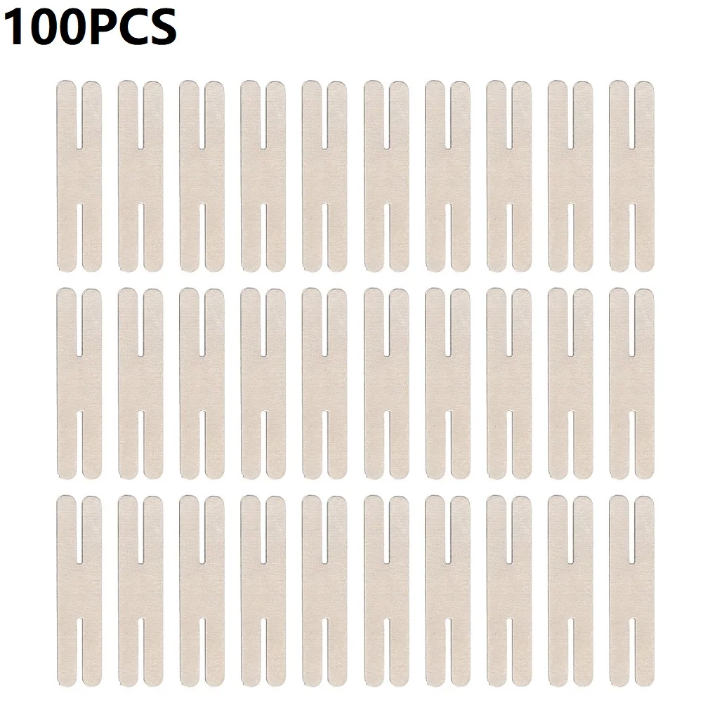 100pcs 30*8mm H/T Type Nickel Plated Steel Strap Strip Sheets For Battery Pack Spot Welding Spot Welder Equipment Power Tools
100pcs 30*8mm H/T Type Nickel Plated Steel Strap Strip Sheets For Battery Pack Spot Welding Spot Welder Equipment Power Tools