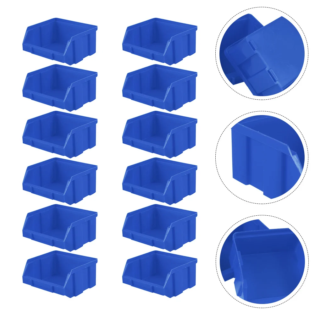 12Pcs Inclined Mouth Storage Box Oblong Shaped Box Warehouse Parts Storage Box
12Pcs Inclined Mouth Storage Box Oblong Shaped Box Warehouse Parts Storage Box