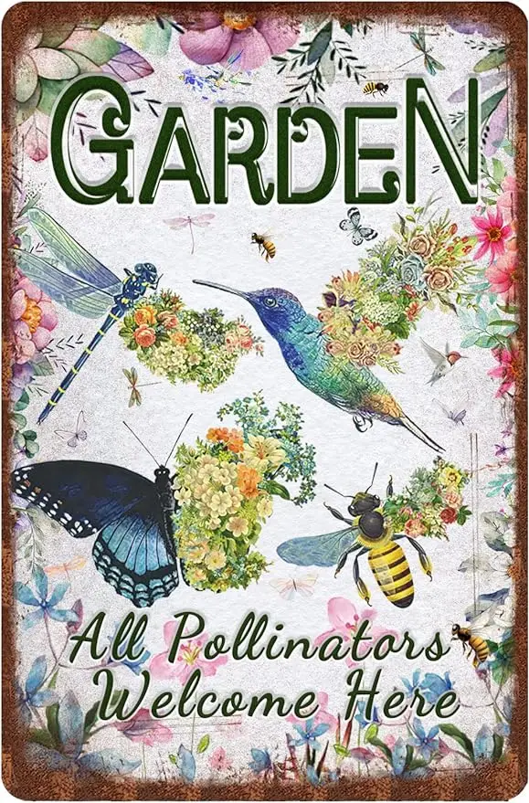 Колибри бабочка пчела Стрекоза металлический жестяной знак сад все опылители Добро пожаловать здесь постер картина комната спальня домашний декор 
Колибри бабочка пчела Стрекоза металлический жестяной знак сад все опылители Добро пожаловать здесь постер картина комната спальня домашний декор