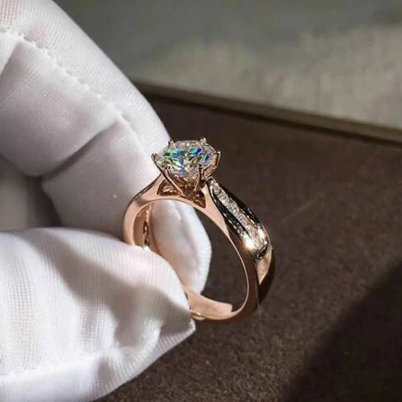 Huitan Luxury Rose Gold Color Wedding Rings Women Brilliant Cubic Zirconia Ceremony Party Engagement Ring Fashion Jewelry 2023
Huitan Luxury Rose Gold Color Wedding Rings Women Brilliant Cubic Zirconia Ceremony Party Engagement Ring Fashion Jewelry 2023