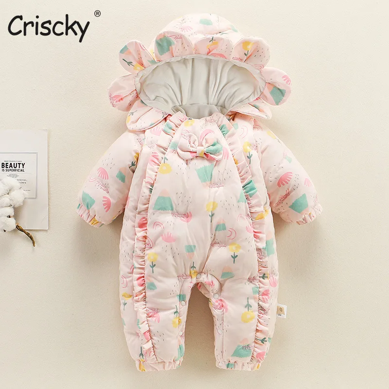 Criscky 2022 Winter Newborn Baby Girls Thick Cotton Jumpsuit for Baby Girls Floral Princess Bodysuits Kids Playsuit Clothes
Criscky 2022 Winter Newborn Baby Girls Thick Cotton Jumpsuit for Baby Girls Floral Princess Bodysuits Kids Playsuit Clothes