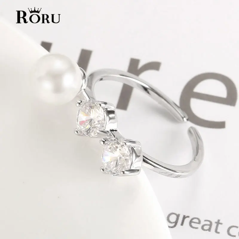 RORU Silver Color Adjustable Rings Women Natural Freshwater White Pearl Rings Drop Crystal Rhinestone Wedding Rings
RORU Silver Color Adjustable Rings Women Natural Freshwater White Pearl Rings Drop Crystal Rhinestone Wedding Rings