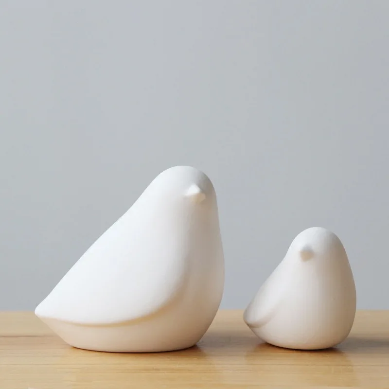 Simple European style creative Mini cute ceramic small white bird small fresh frosted matte handicraft ornaments
Simple European style creative Mini cute ceramic small white bird small fresh frosted matte handicraft ornaments