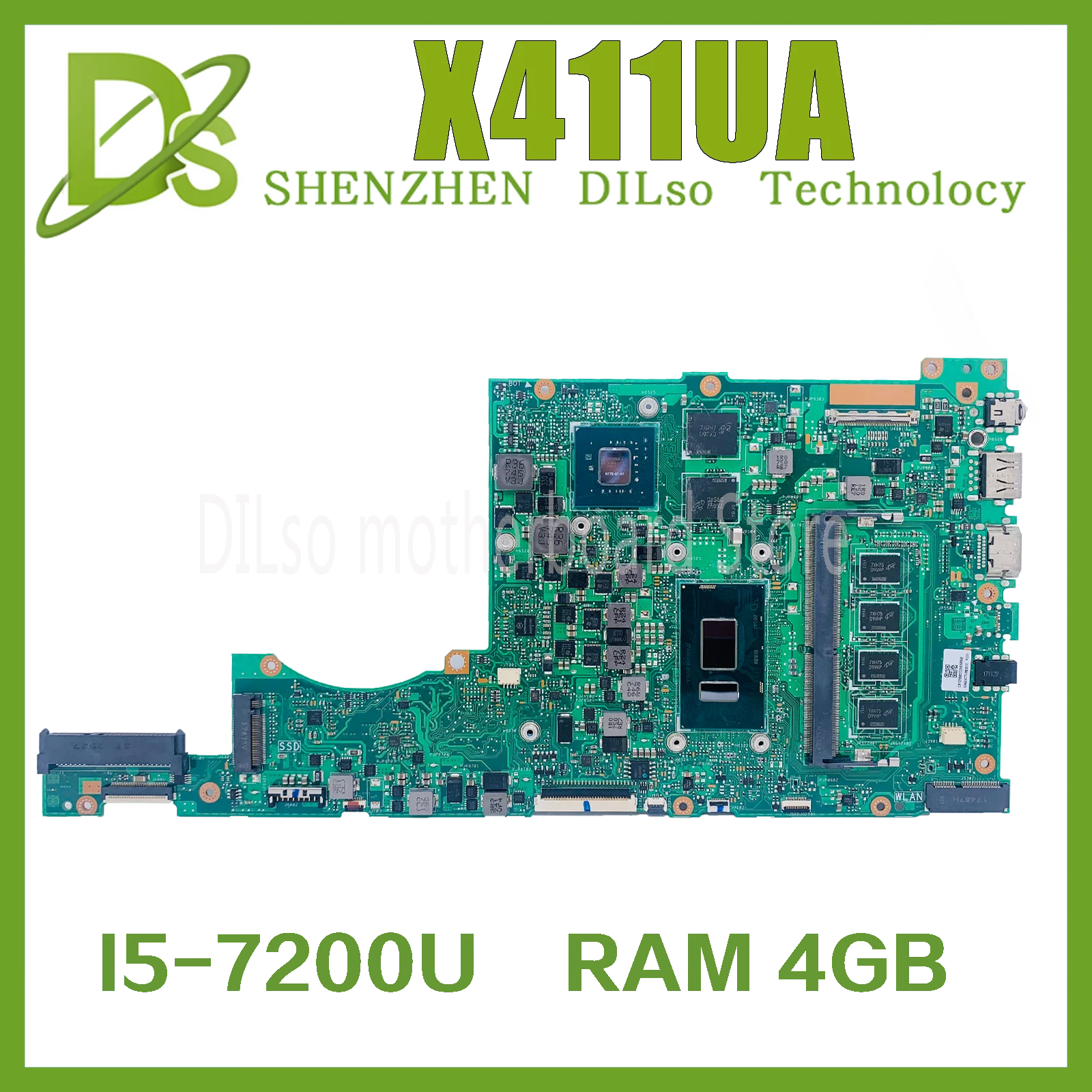 KEFU X411UQ Mainboard For ASUS X411U X411UA S4200U X411UN X411UR X411URR X411URP X411UF Laptop Motherboard W/I5-7200U 4GB RAM
KEFU X411UQ Mainboard For ASUS X411U X411UA S4200U X411UN X411UR X411URR X411URP X411UF Laptop Motherboard W/I5-7200U 4GB RAM
