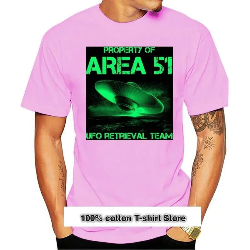 

Camiseta de OVNI que brilla en la oscuridad para hombre, ropa divertida de verano, nave espacial, 51, novedad de 2021