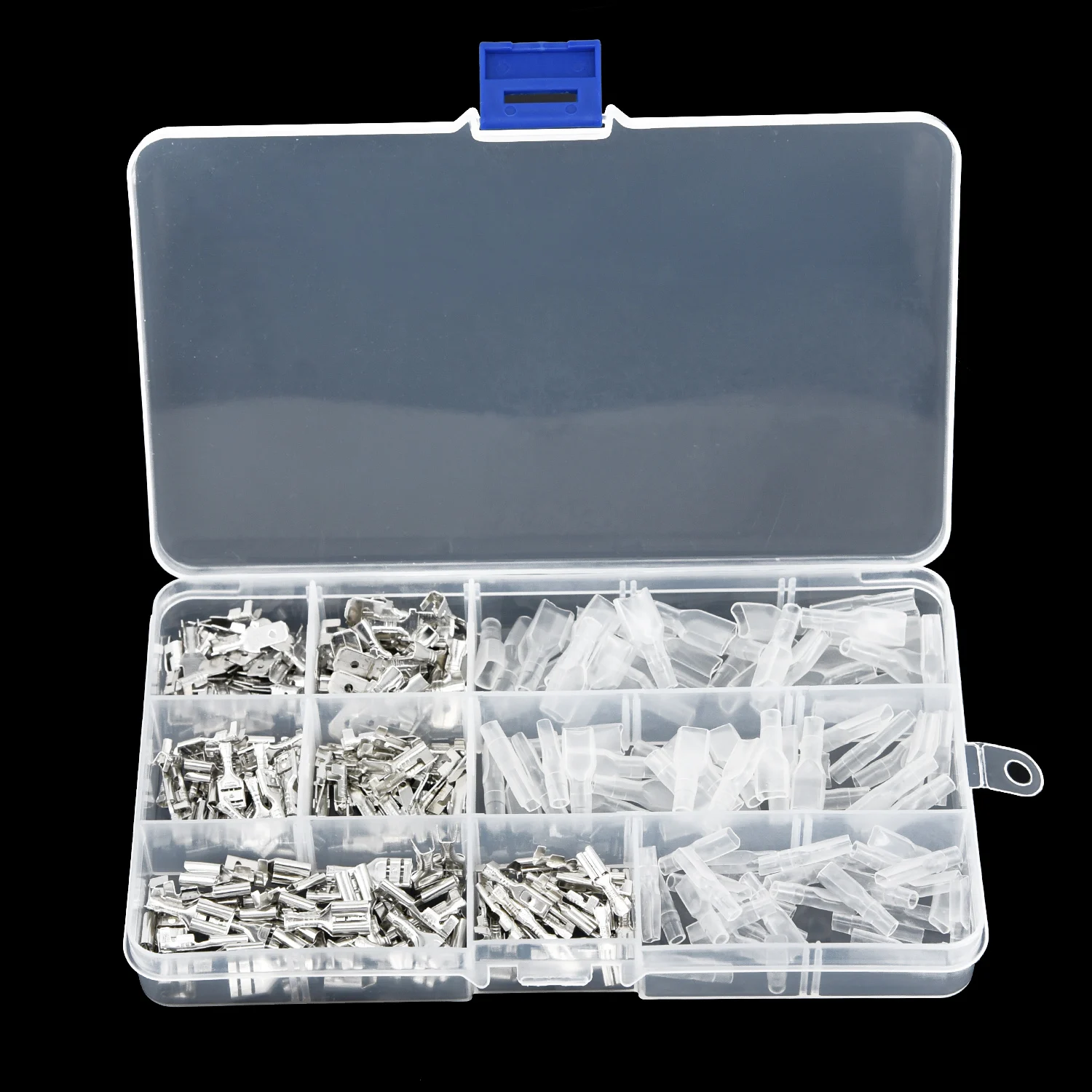 270pcs Female&Male Spade Crimp Terminal Connectors Set 2.8/4.8/6.3mm Widely Used To Electrical Wire Connecting Auto Repair Tool
270pcs Female&Male Spade Crimp Terminal Connectors Set 2.8/4.8/6.3mm Widely Used To Electrical Wire Connecting Auto Repair Tool