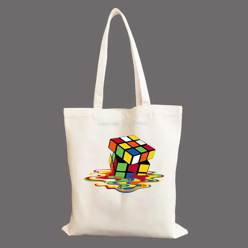Melting Rubik`s Cube Game Women Canvas Shopping Bag Students Book Bag Female Canvas Eco Handbag Tote Reusable Grocery
Melting Rubik`s Cube Game Women Canvas Shopping Bag Students Book Bag Female Canvas Eco Handbag Tote Reusable Grocery
