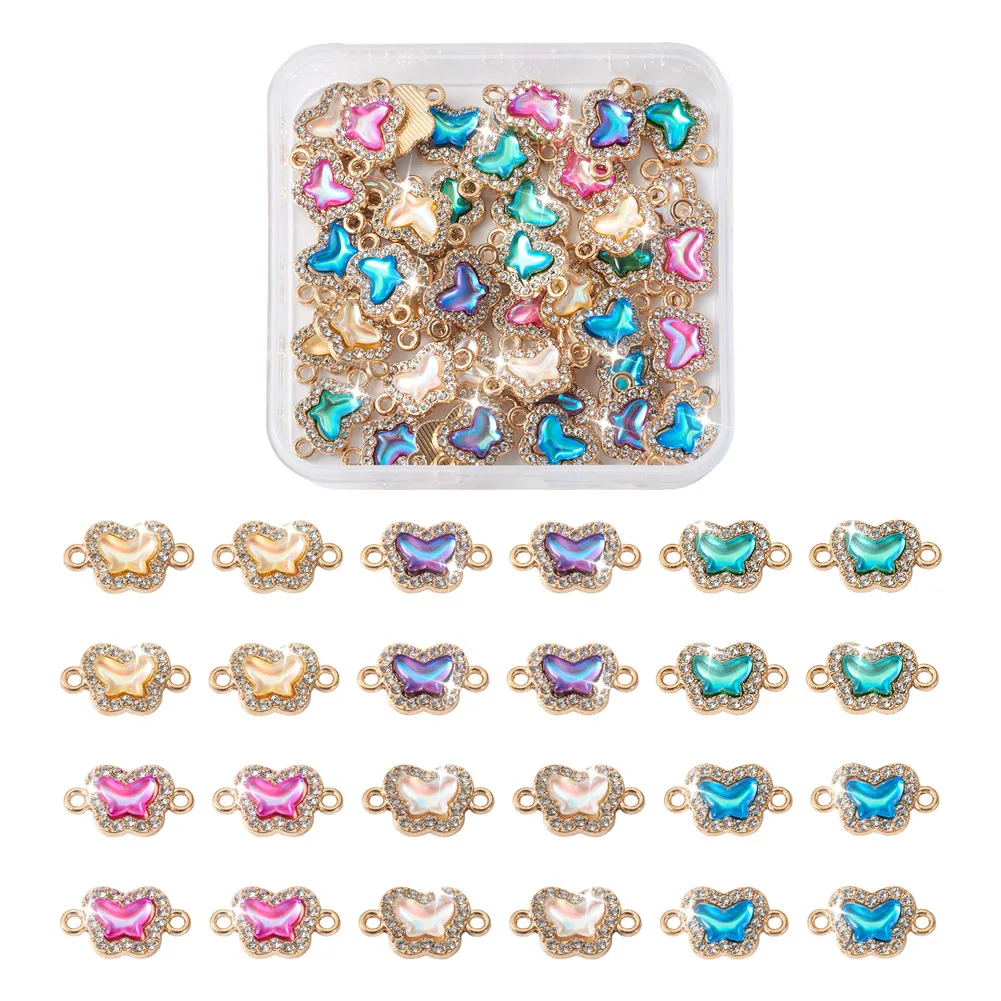48Pcs Mixed Color Butterfly Alloy Crystal Rhinestone Connector Charms for Women Jewelry Making Necklace Bracelet Accessories
48Pcs Mixed Color Butterfly Alloy Crystal Rhinestone Connector Charms for Women Jewelry Making Necklace Bracelet Accessories