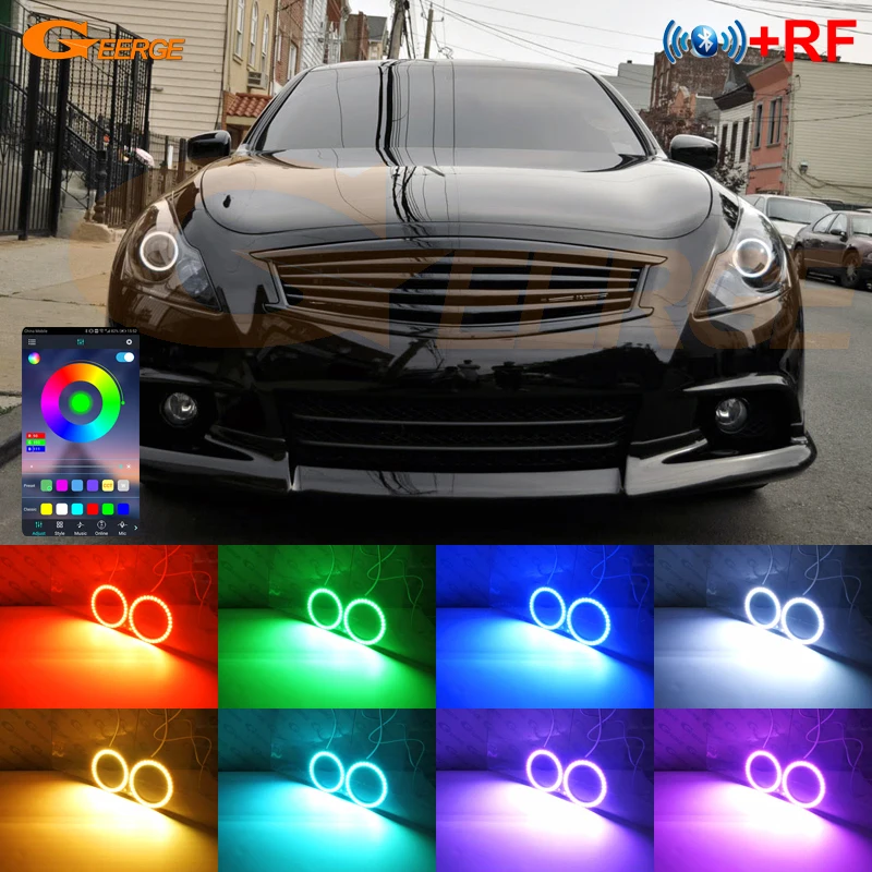 Для INFINITI G25 G35 G37 Q40 Nissan Skyline 250GT 350GT 370GT V36 BT APP Ультра яркие многоцветные RGB светодиодные кольца с ангельскими глазами
Для INFINITI G25 G35 G37 Q40 Nissan Skyline 250GT 350GT 370GT V36 BT APP Ультра яркие многоцветные RGB светодиодные кольца с ангельскими глазами
