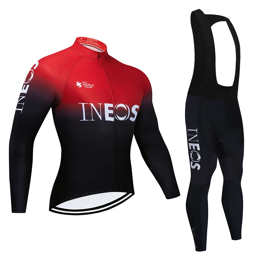 2022 INEOS Autumn Men's Long Sleeve Sport Coat Cycling Jersey Suit With Long Bib And Cycling 20D GEL Pants Equipment
2022 INEOS Autumn Men's Long Sleeve Sport Coat Cycling Jersey Suit With Long Bib And Cycling 20D GEL Pants Equipment