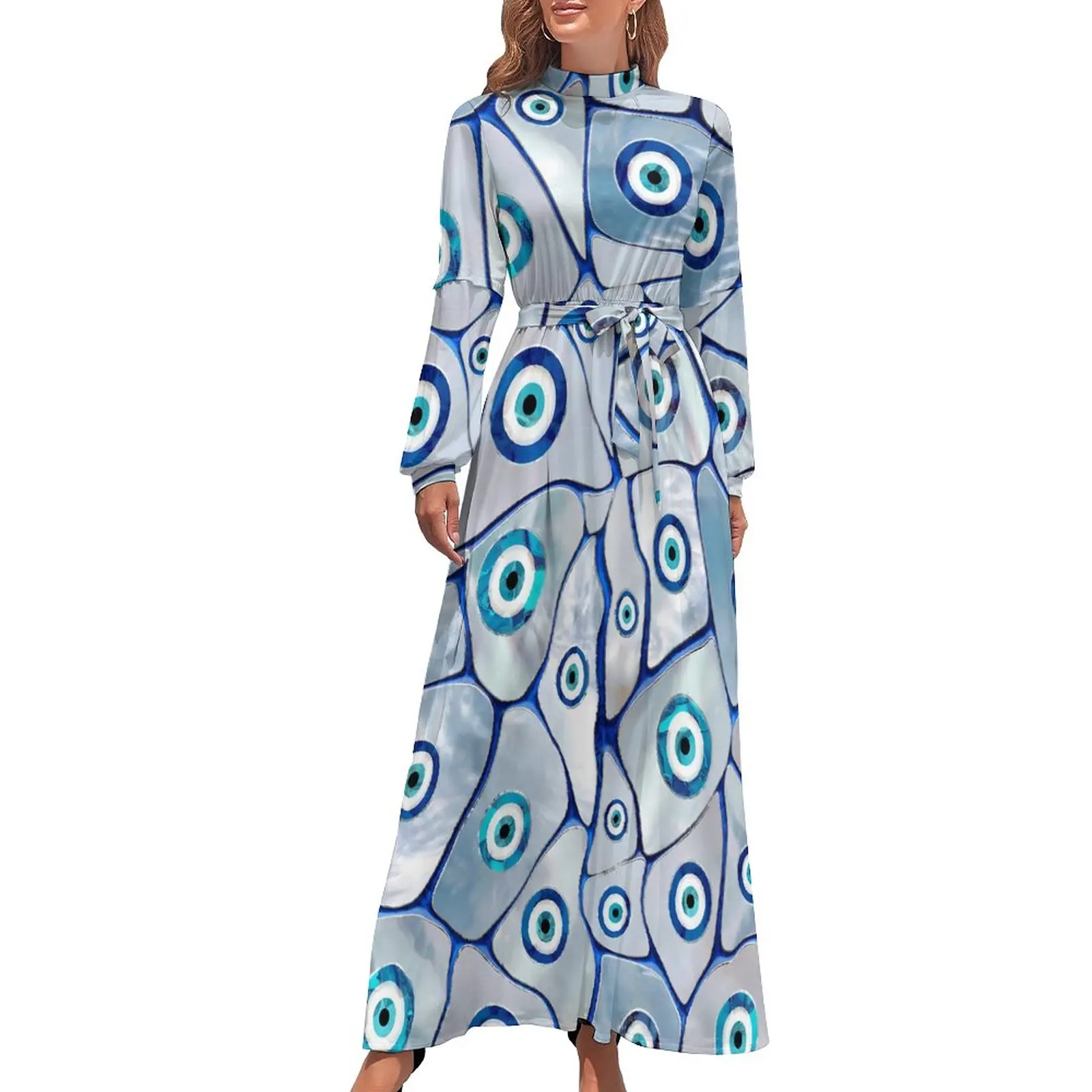 Evil Eye Dress Long Sleeve Mother of Pearl Party Maxi Dress High Waist Street Fashion Graphic Bohemia Long Dresses Gift
Evil Eye Dress Long Sleeve Mother of Pearl Party Maxi Dress High Waist Street Fashion Graphic Bohemia Long Dresses Gift