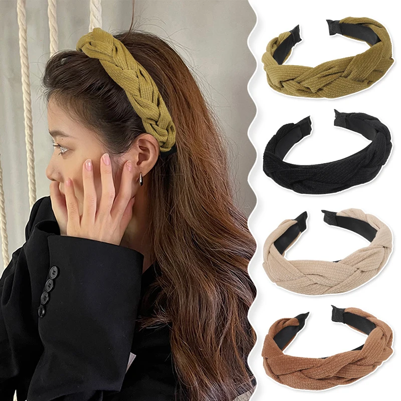 Velvet Braid Headband Autumn Winter Wide Hairband Handmade Hair Hoop Designer Paded Bezel Hairband Women Hair Accessories
Velvet Braid Headband Autumn Winter Wide Hairband Handmade Hair Hoop Designer Paded Bezel Hairband Women Hair Accessories