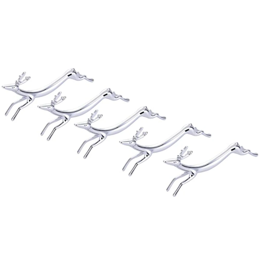 Pack of 5 Pcs Zinc Alloy Chopsticks Spoon Forks Knives Tableware Rest Rack Set, Silver Deer Stand
Pack of 5 Pcs Zinc Alloy Chopsticks Spoon Forks Knives Tableware Rest Rack Set, Silver Deer Stand