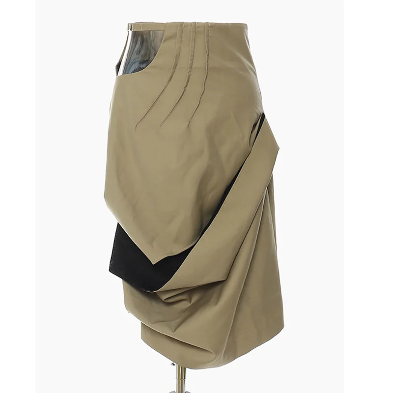 SeeBeautiful Irregular Half-body Skirt Pleated Hole Zipper Loose Simple Women Summer Autumn 2022 New Fashion Q458
SeeBeautiful Irregular Half-body Skirt Pleated Hole Zipper Loose Simple Women Summer Autumn 2022 New Fashion Q458