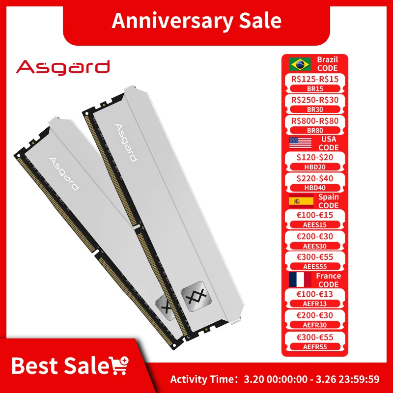 Asgard ОЗУ Feryr T3 серии DDR4 8 Гб 16 Гб (8GBx2) 3200 МГц 3600 МГц CL14 CL16 CL18 ddr4 ОЗУ для ПК
Asgard ОЗУ Feryr T3 серии DDR4 8 Гб 16 Гб (8GBx2) 3200 МГц 3600 МГц CL14 CL16 CL18 ddr4 ОЗУ для ПК
