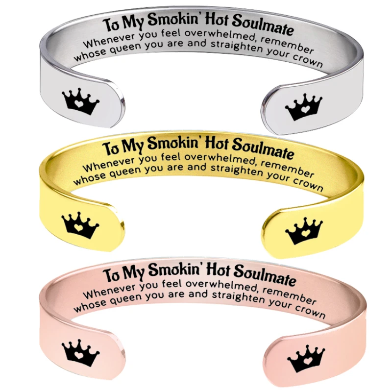 23 new Stainless steel bracelet for women Valentine's Day gift bracelets for momTo My Smokin Hot Soulmate Classic luxury jewelry
23 new Stainless steel bracelet for women Valentine's Day gift bracelets for momTo My Smokin Hot Soulmate Classic luxury jewelry