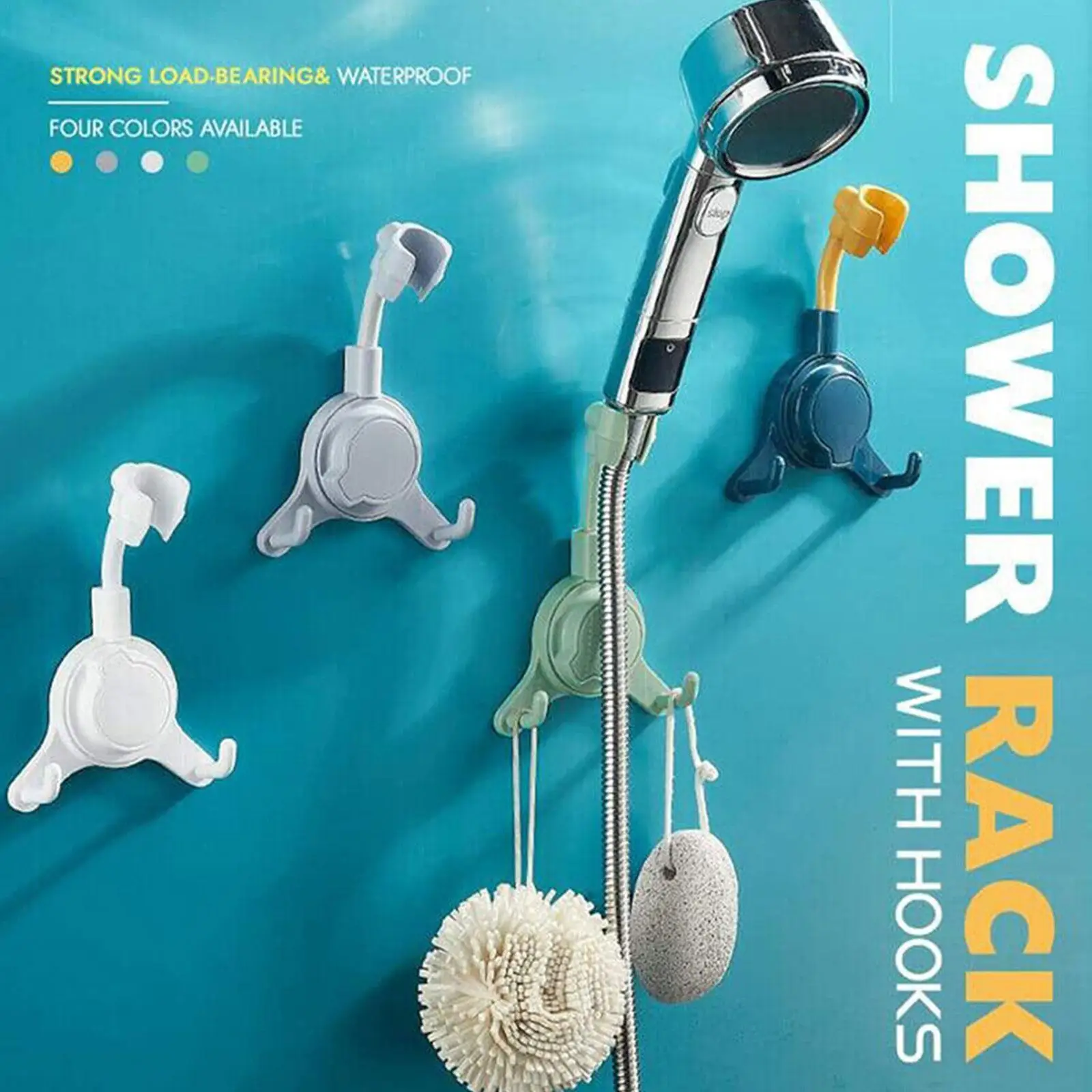 360° Rotation Suction Cup Shower Holder Adjustable Shower Rack with Hooks Punch-Free Bathroom Bracket Nozzle Base Shower Stand
360° Rotation Suction Cup Shower Holder Adjustable Shower Rack with Hooks Punch-Free Bathroom Bracket Nozzle Base Shower Stand