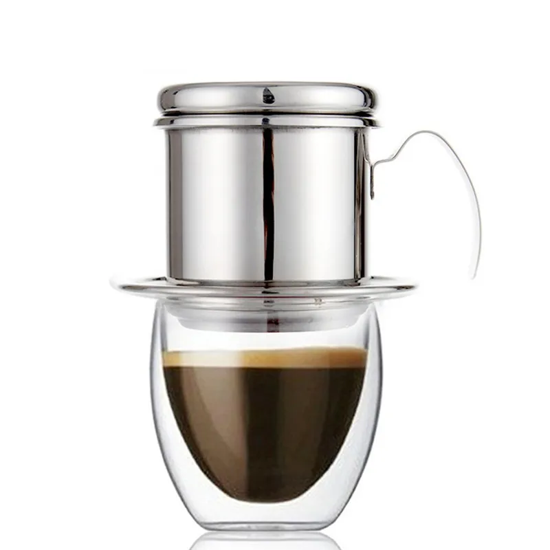 ROKENE Coffee Filter Press, Stainless Steel Vietnamese Coffee Filter Set Coffee Best Dripper for Home/Kitchen/Office/Outdoor
ROKENE Coffee Filter Press, Stainless Steel Vietnamese Coffee Filter Set Coffee Best Dripper for Home/Kitchen/Office/Outdoor