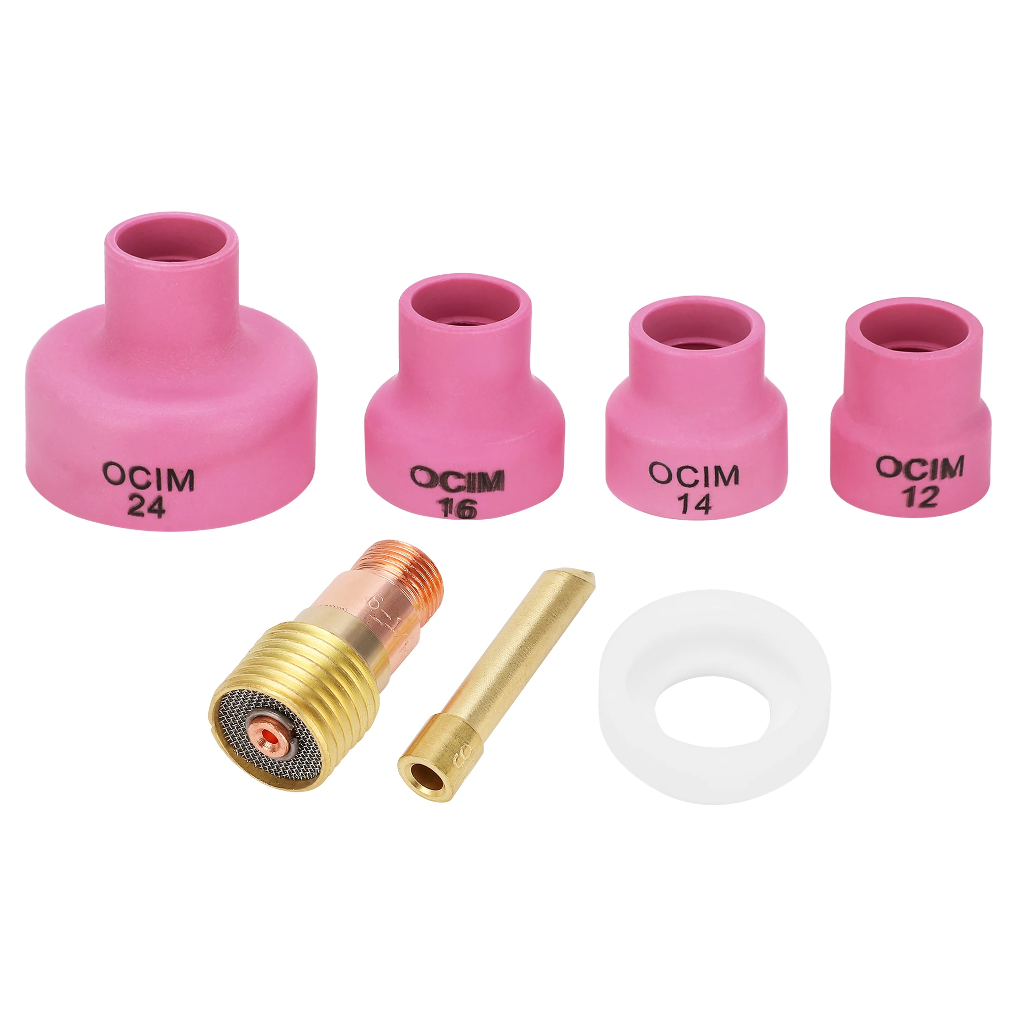 7pcs/set Welders Welding Cup Nozzle Welding Gas Lens Kit Fits All WP-17 WP-18 WP-26 TIG Torch Accessories
7pcs/set Welders Welding Cup Nozzle Welding Gas Lens Kit Fits All WP-17 WP-18 WP-26 TIG Torch Accessories