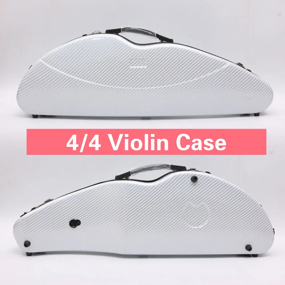 1 Pcs White Violin Case 4/4 Carbon Fiber Violin Box Two Code Lock Fine Strong Light Durable Carry Portable High Quality
1 Pcs White Violin Case 4/4 Carbon Fiber Violin Box Two Code Lock Fine Strong Light Durable Carry Portable High Quality