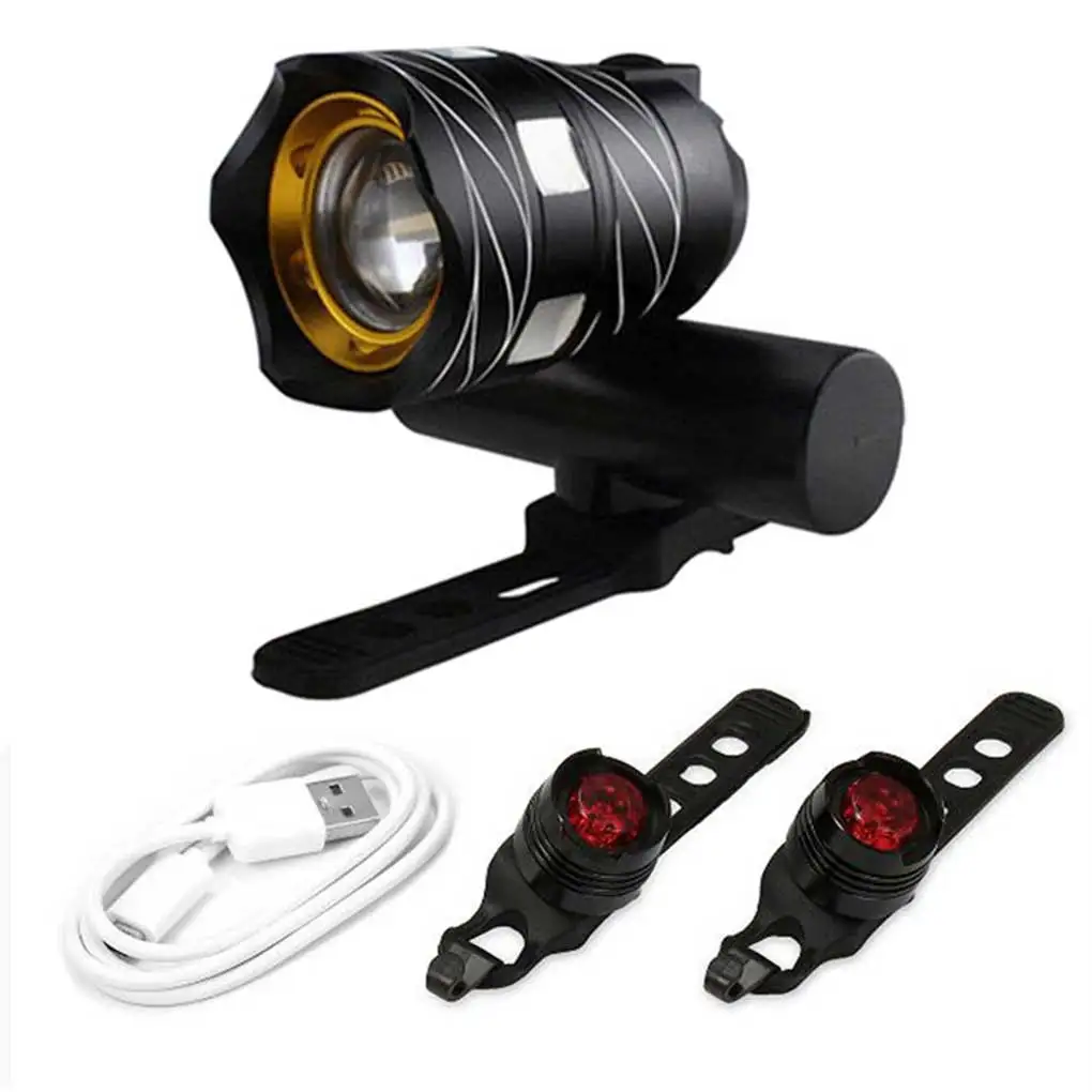 Bicycle Night Cycling Front Light Headlight Taillight Set Outdoor Road Bike MTB Rechargeable LED Flashlight Rear Lamp
Bicycle Night Cycling Front Light Headlight Taillight Set Outdoor Road Bike MTB Rechargeable LED Flashlight Rear Lamp