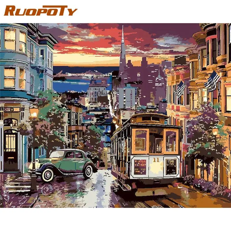 RUOPOTY Oil Painting By Numbers Original Gifts Pictures By Number Metropolis Bus Coloring By Numbers For Adults Home Decor
RUOPOTY Oil Painting By Numbers Original Gifts Pictures By Number Metropolis Bus Coloring By Numbers For Adults Home Decor