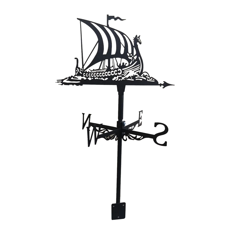 Weathervane with Roof Mount Architectural Style Iron Ship Pattern Outdoor Roof Decoration Architecture Decor Craft
Weathervane with Roof Mount Architectural Style Iron Ship Pattern Outdoor Roof Decoration Architecture Decor Craft