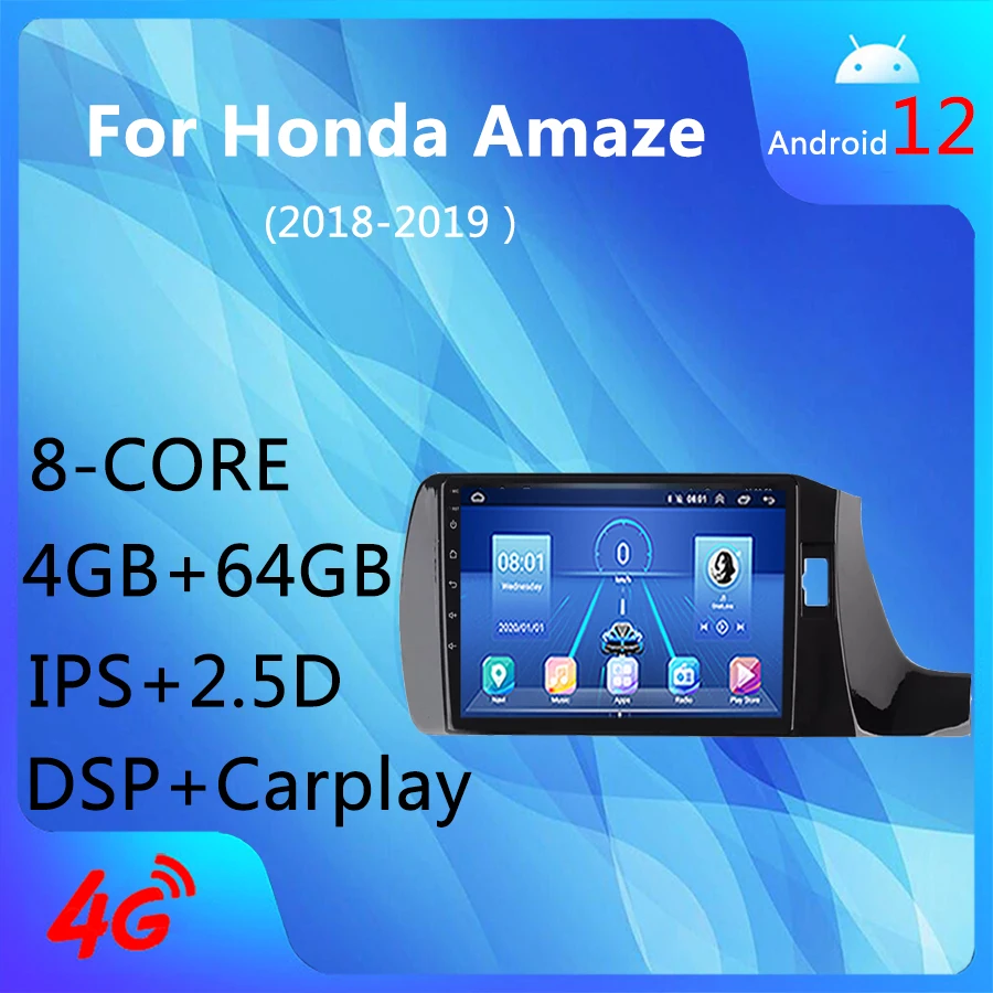 Android 12,0 4G + WIFI 8 ядер 4 + 64 ГБ Carplay DSP AM AHD GPS навигация автомобильное радио медиаплеер для HONDA Amaze 2018-2019
Android 12,0 4G + WIFI 8 ядер 4 + 64 ГБ Carplay DSP AM AHD GPS навигация автомобильное радио медиаплеер для HONDA Amaze 2018-2019